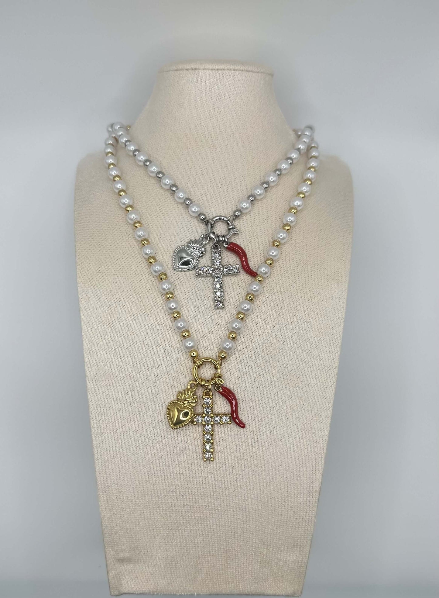 Collana Perle Elementi - Aurea Accessori