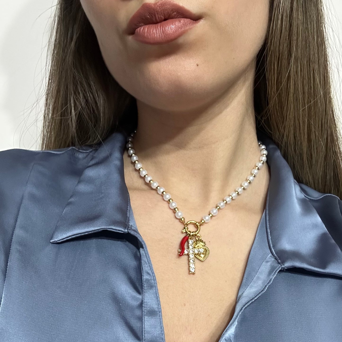 Collana Perle Elementi - Aurea Accessori