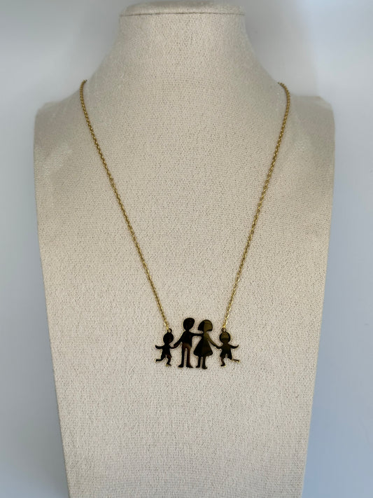 Collana Family due bimbi - Aurea Accessori