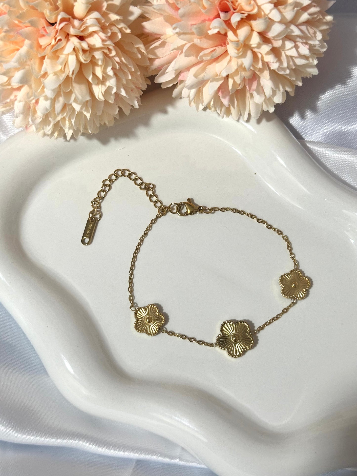 Bracciale Tris Di Fiori - Aurea Accessori
