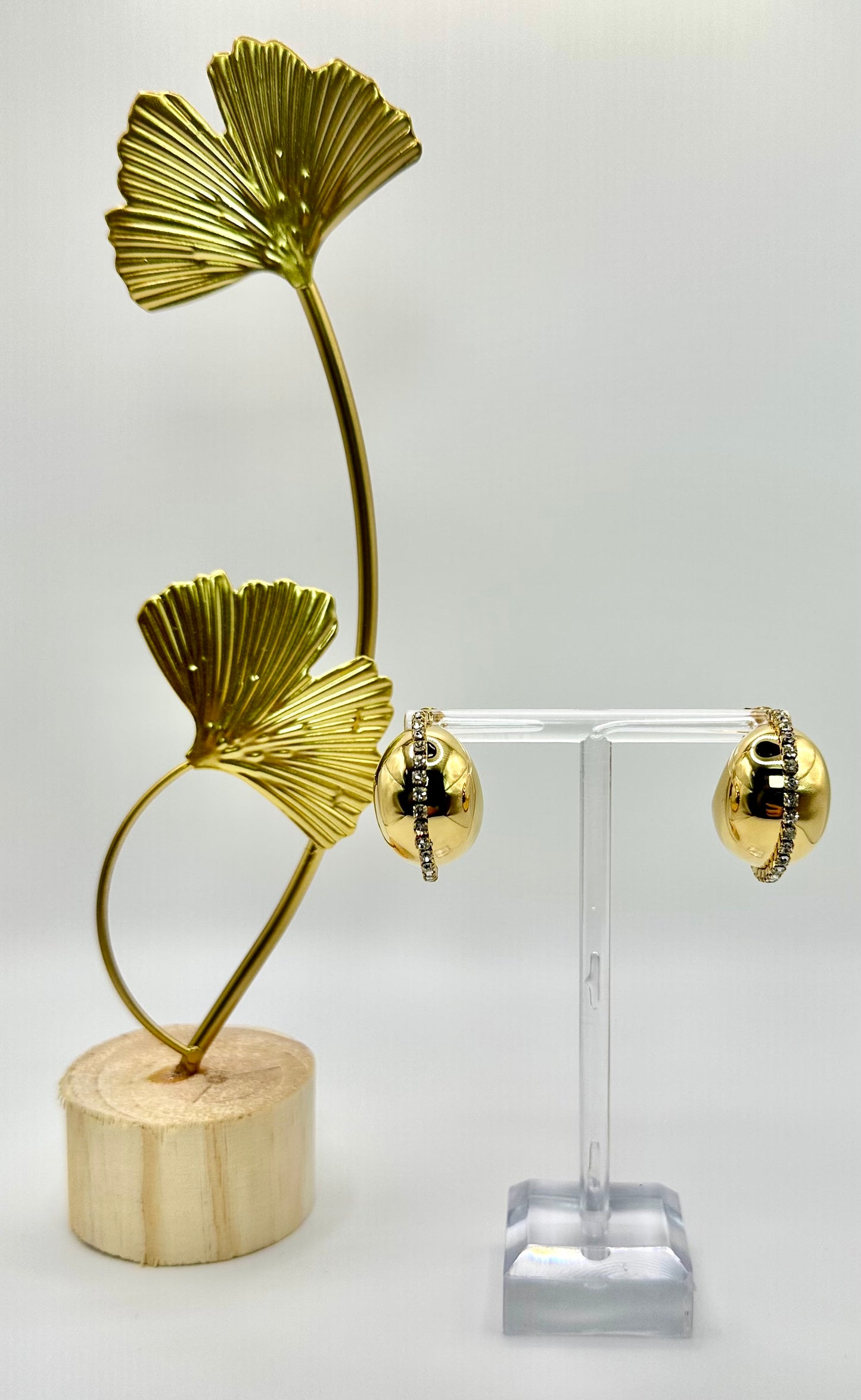 Orecchini Luna Bombata - Aurea Accessori