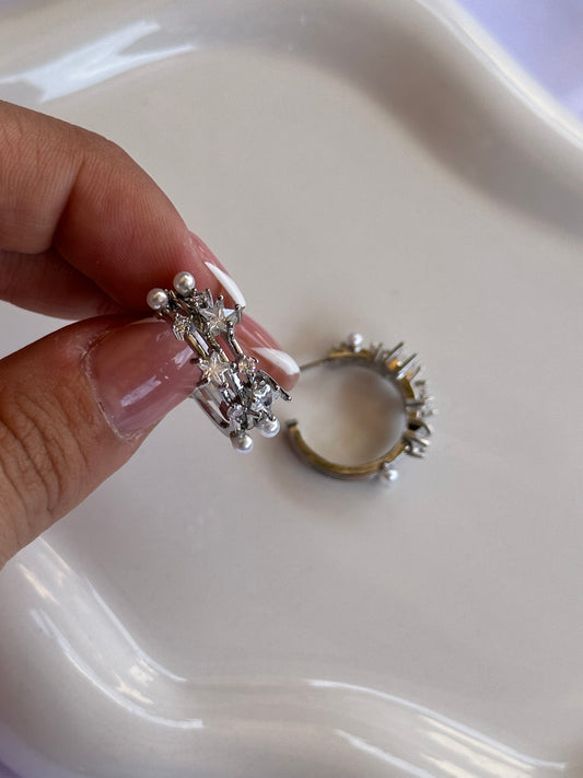 Orecchini Cerchi di stelle - Aurea Accessori