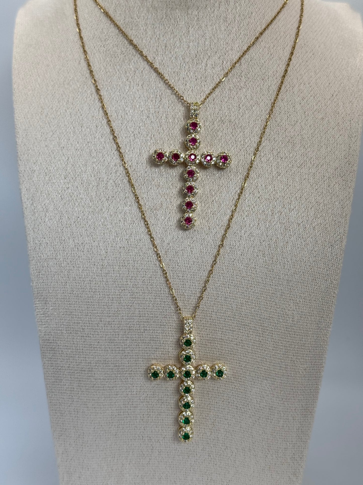 Collana Croce Strass - Aurea Accessori