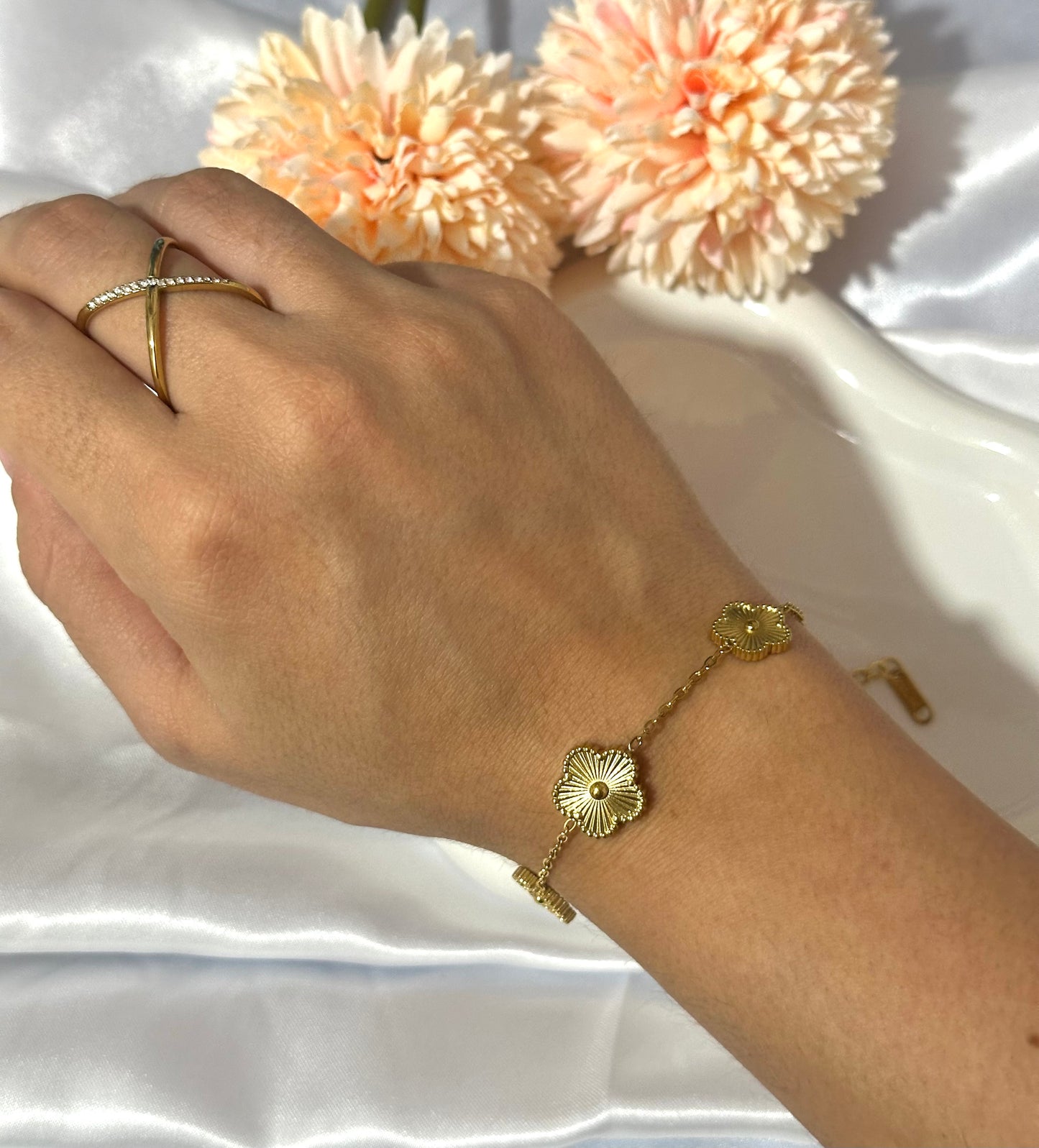 Bracciale Tris Di Fiori - Aurea Accessori