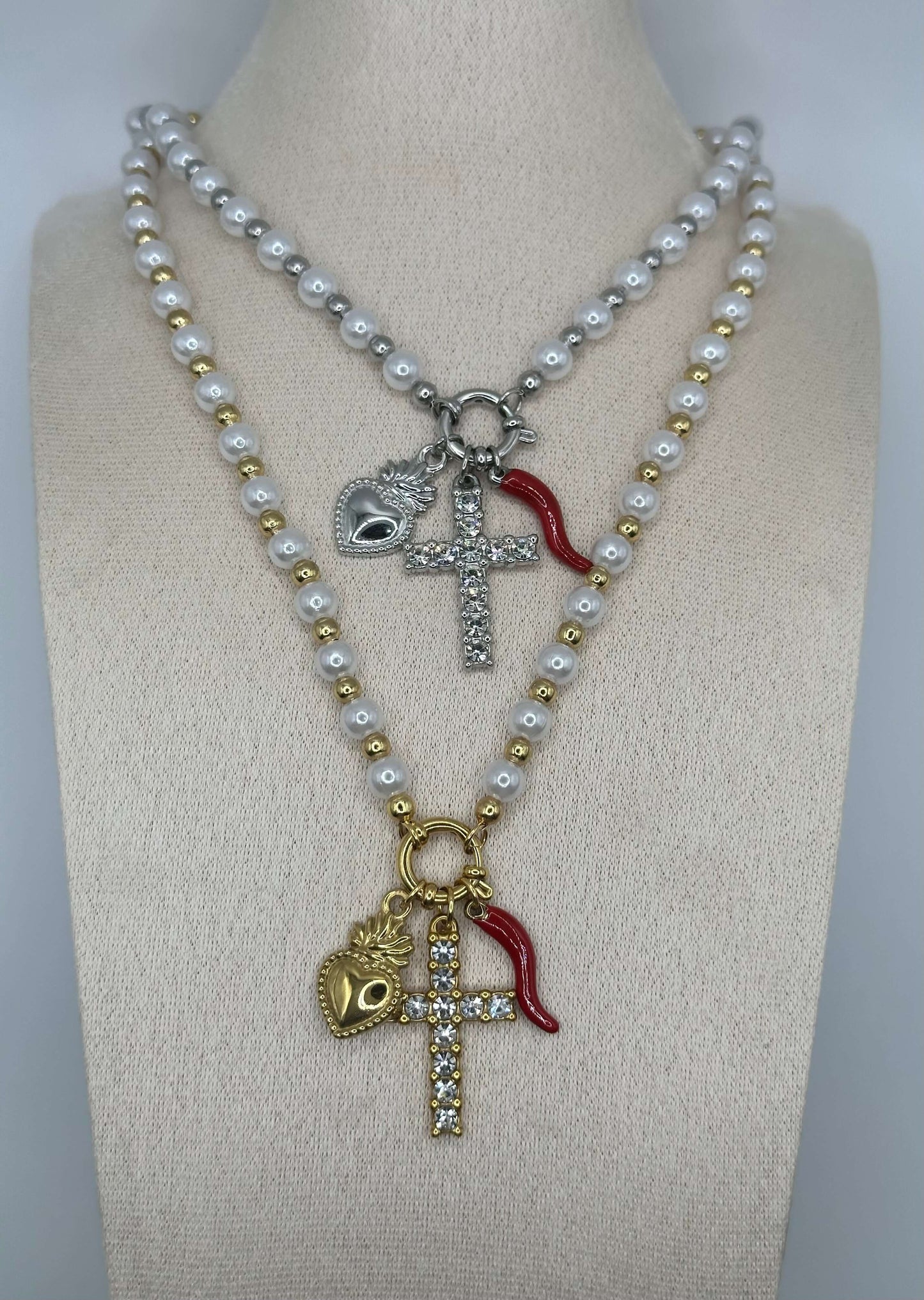 Collana Perle Elementi - Aurea Accessori