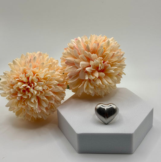 Anello Cuore Bombato - Aurea Accessori