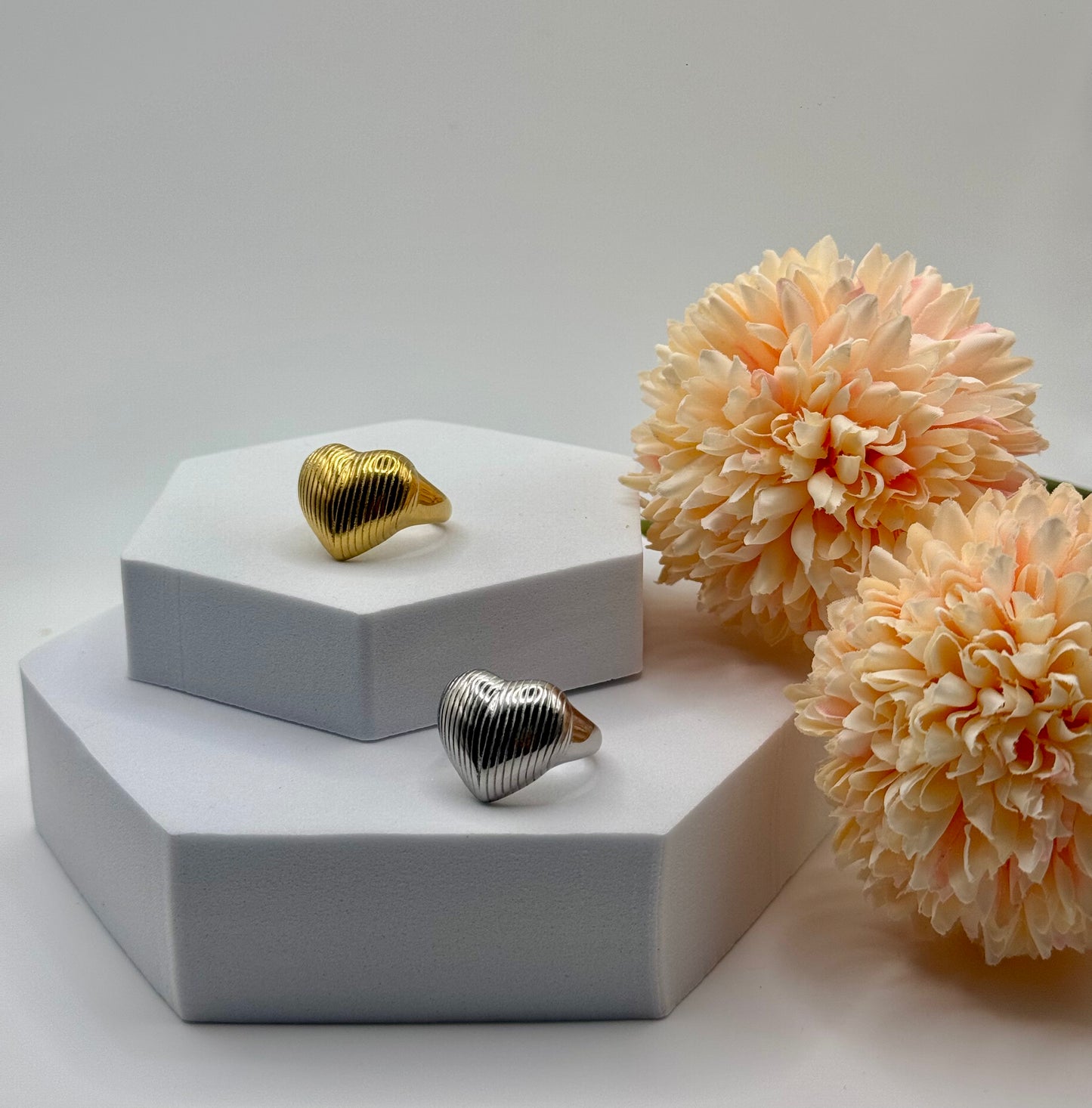 Anello Cuore Bombato - Aurea Accessori