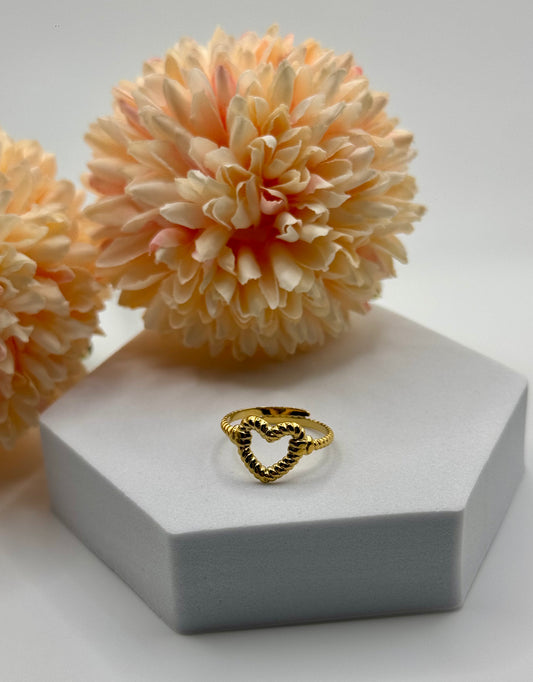 Anello Cuore Intrecciato - Aurea Accessori
