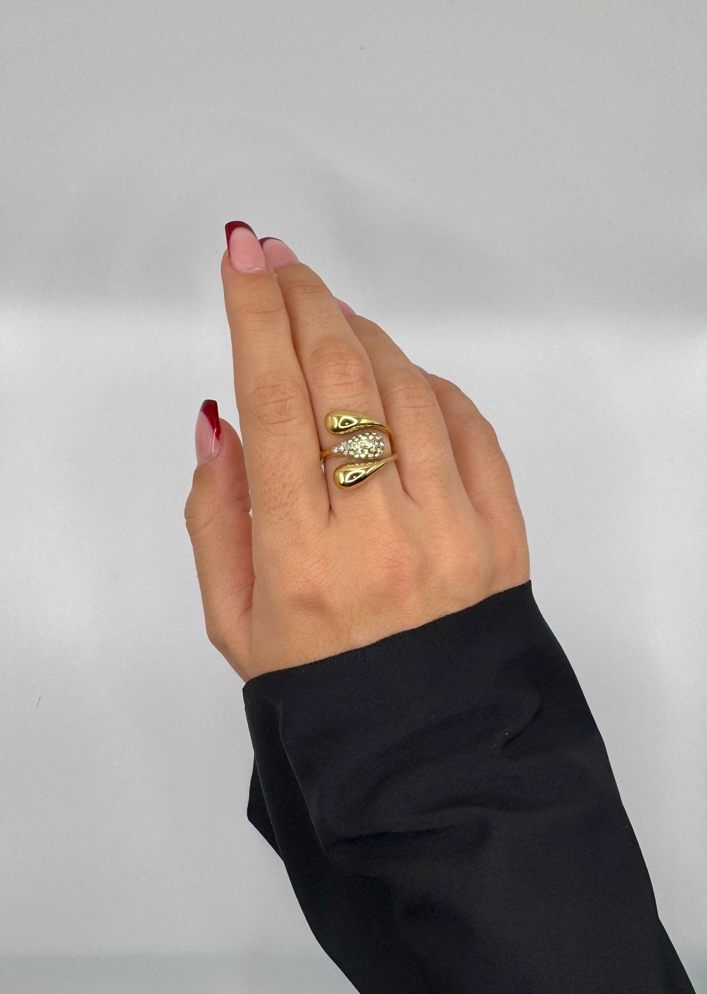 Anello Tris Di Gocce - Aurea Accessori