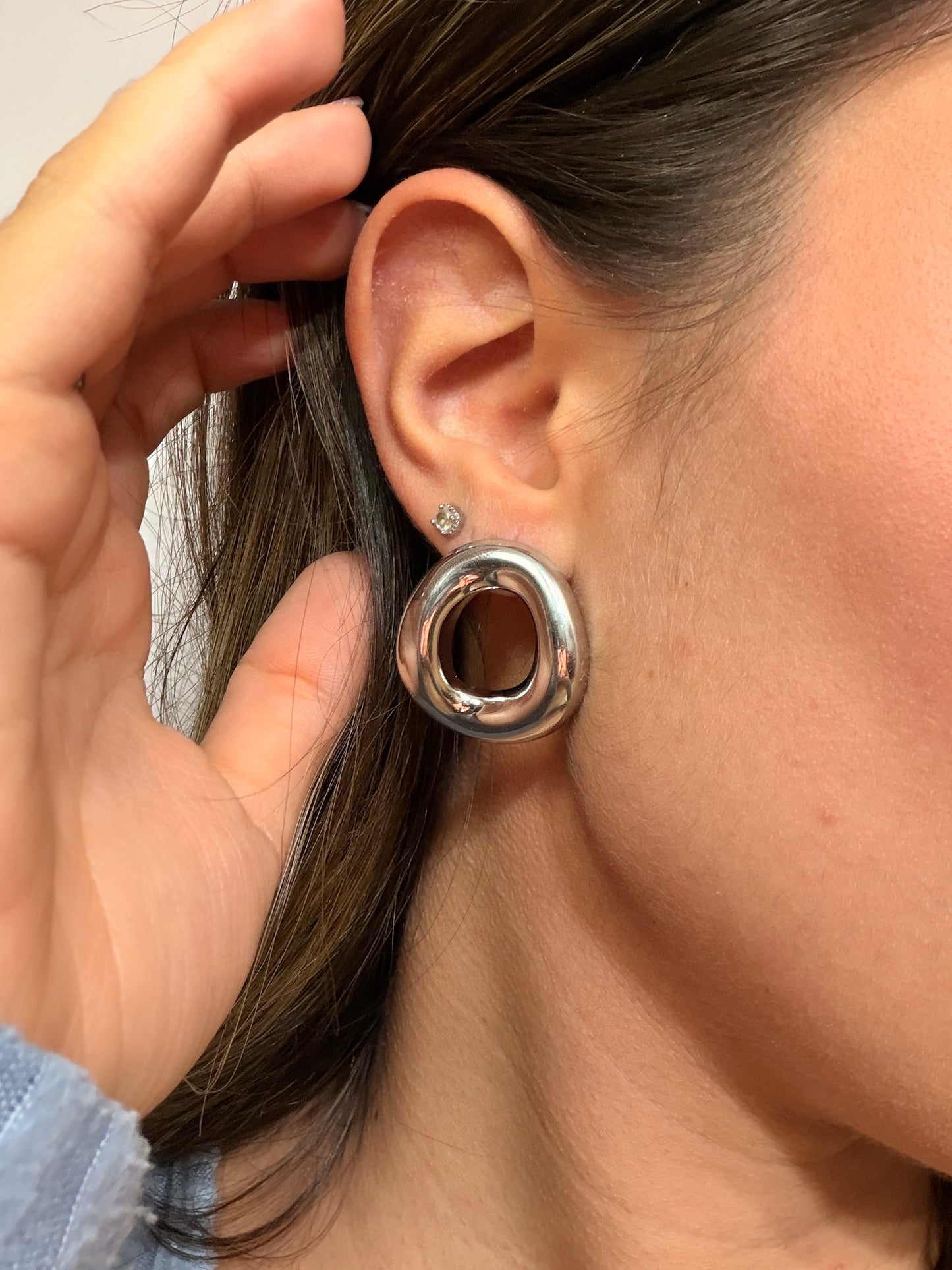 Orecchini Wave Hoops