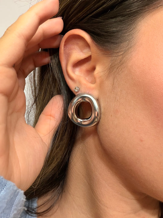 Orecchini Wave Hoops