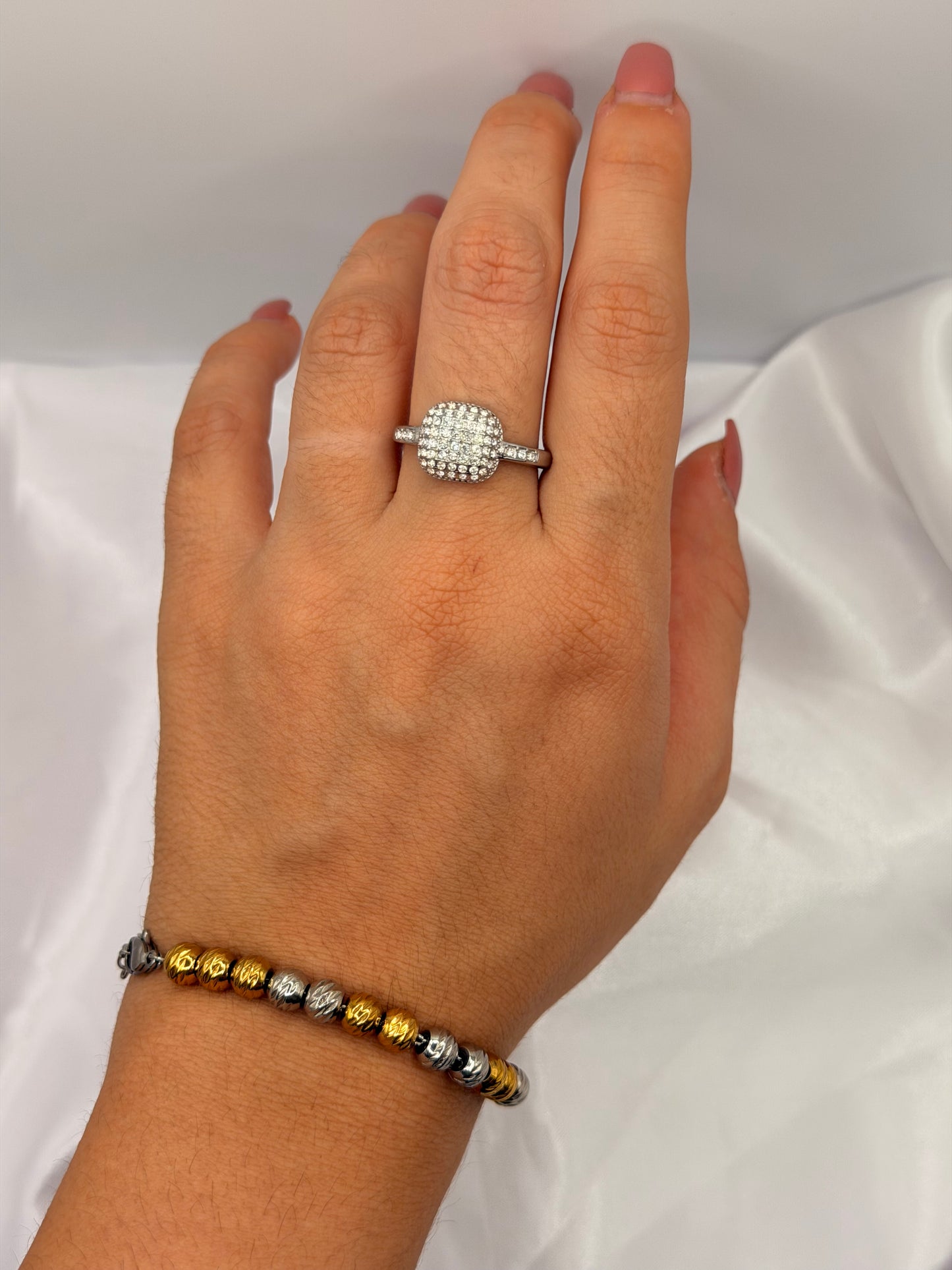 Anello Shimmer Block - Aurea Accessori