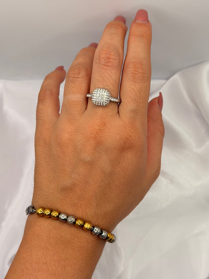Anello Shimmer Block - Aurea Accessori