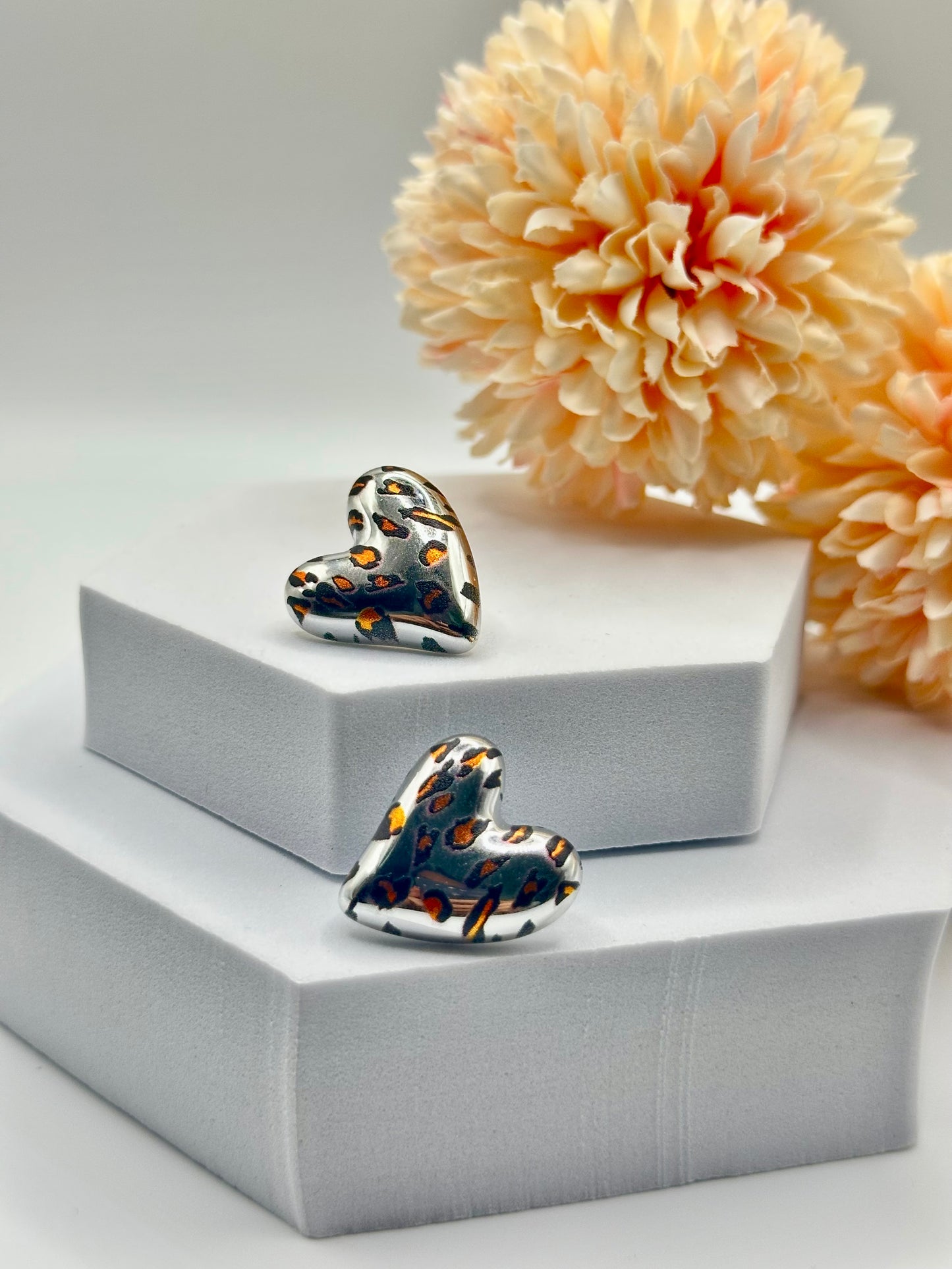 Orecchini Cuore Animalier - Aurea Accessori