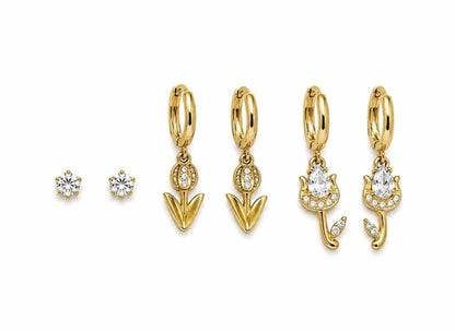 Set orecchini Tulipani