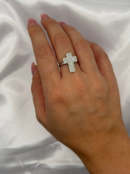 Anello Croce Big - Aurea Accessori