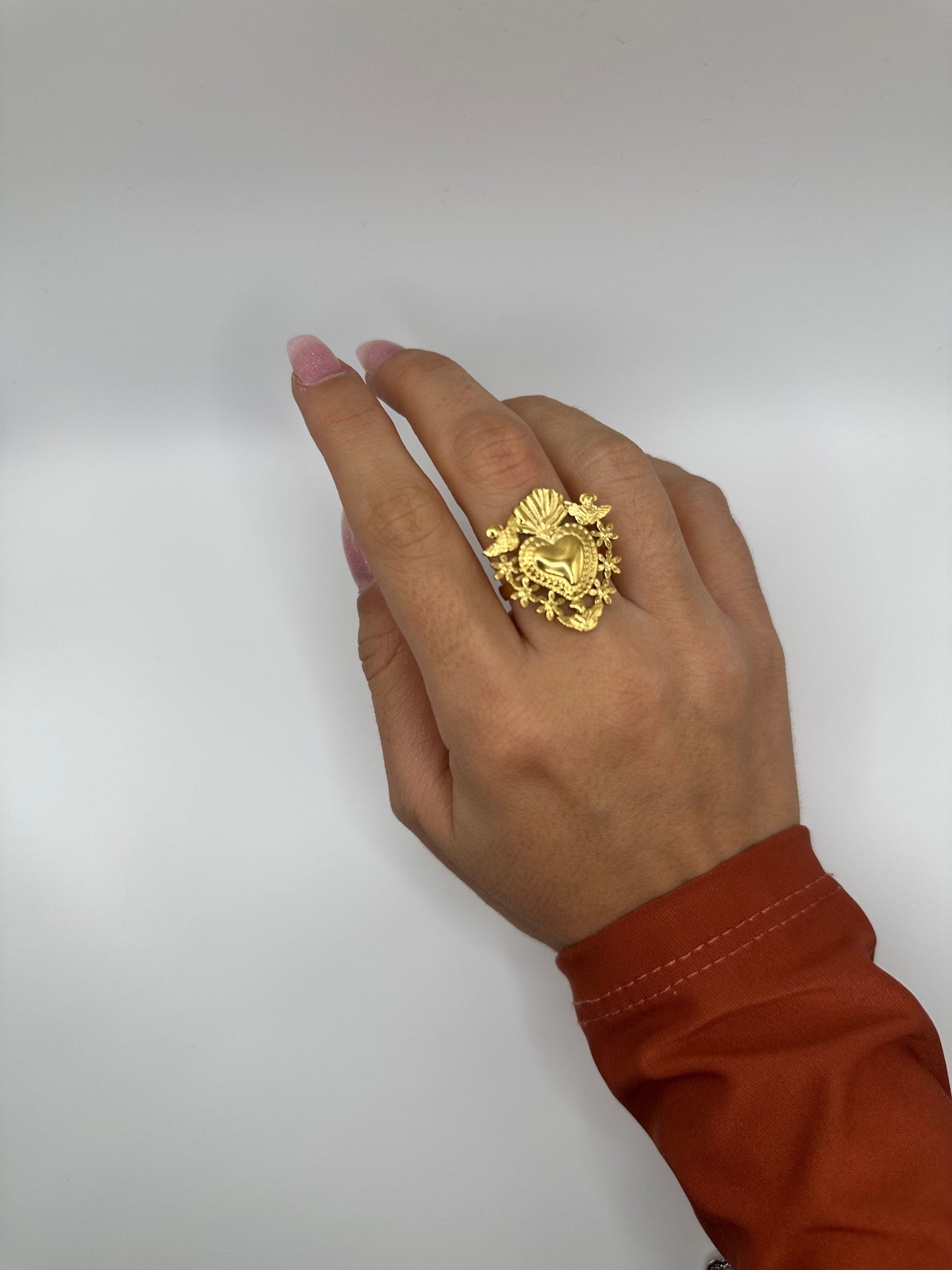 Anello Cuore Sacro - Aurea Accessori