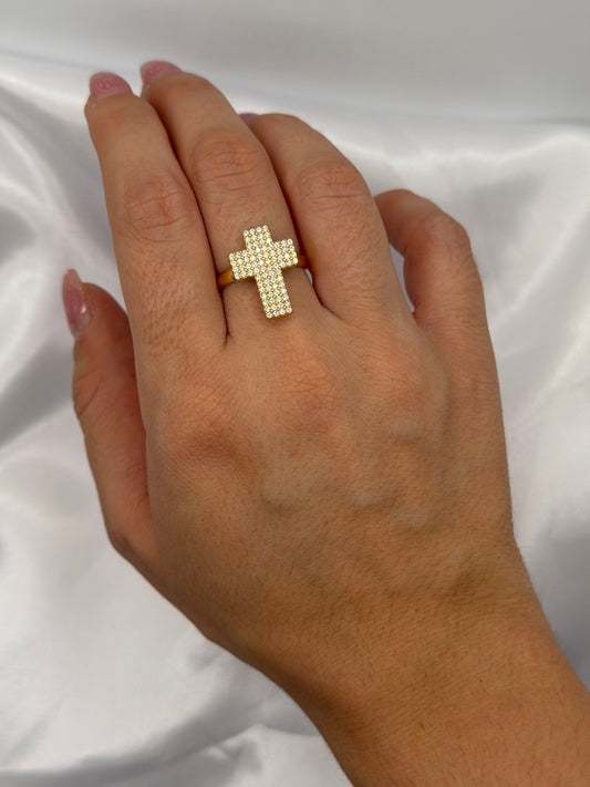 Anello Croce Big - Aurea Accessori