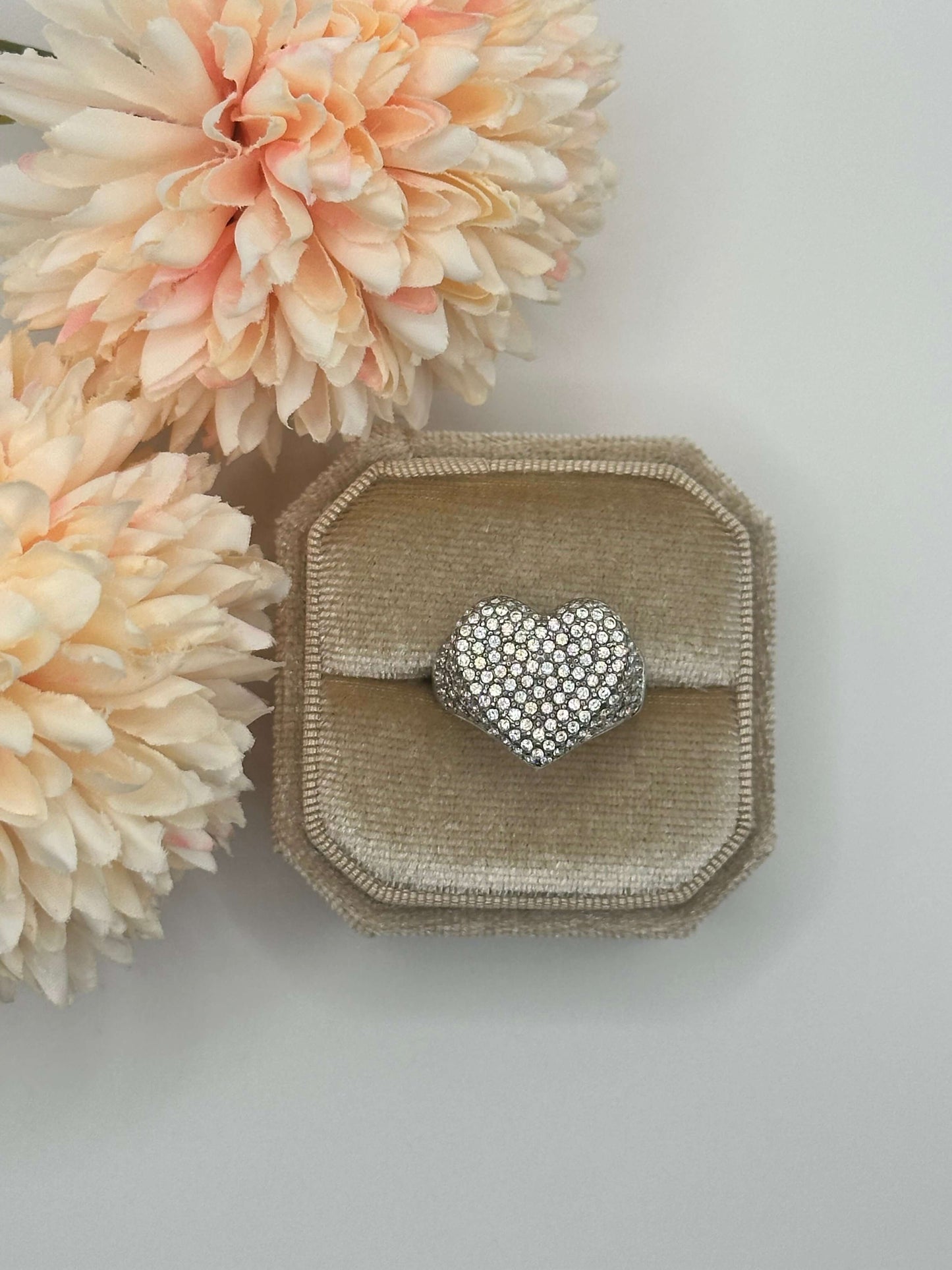 Anello Cuore Strass - Aurea Accessori